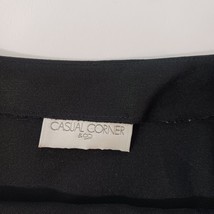 Casual Corner & Co Women's Black Wrapped Long Skirt Measured Waist 30" image 4