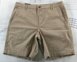 Chaps Shorts Mens 36 Inseam 9 Beige Above Knee Pockets Cotton Blend Stretch - $14.84