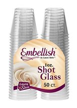 Embellish Hard Plastic 1oz Clear Shot Glass 100 count - £7.67 GBP+