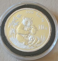 CHINA 10 YUAN PANDA SILVER COIN 1996 PROOF SEE DESCRIPTION - £65.52 GBP