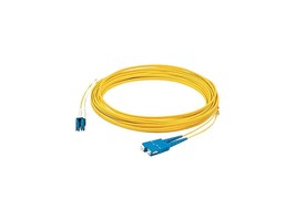 THIS IS AN 8M LC (MALE) TO LC (MALE) YELLOW DUPLEX RISER-RATED FIBER PAT... - $64.59
