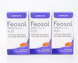 Feosol Complete Bifera Hip and Pic Iron Supplement 30 Caplets Lot Of 3 b... - $53.16