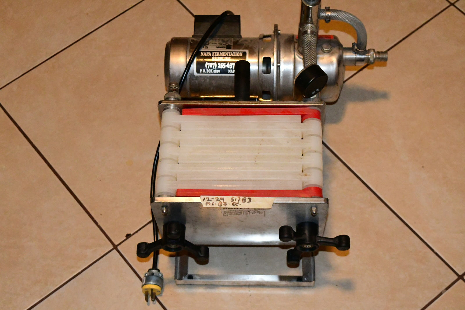  Zambelli Enotech  200mm x 200mm S.R.L. Model F 8 0  Plate Filter Fruit ... - $1,699.00