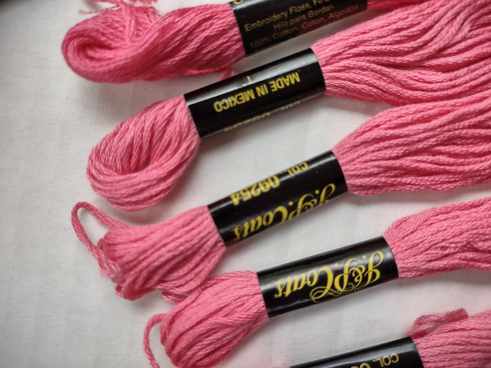 Primary image for J and P Coats Pink Beige Embroidery Floss Cross Stitch Thread Variety Color Pack