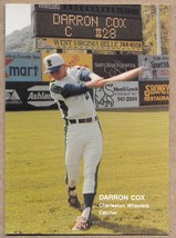 Best 1990 Darron Cox Charleston Wheelers #20      Baseball - £1.40 GBP