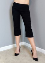 Rue 21 Pants Black Stretch Cotton Spandex size 5 Womens Sexy Back Zip Capris USA - £15.51 GBP