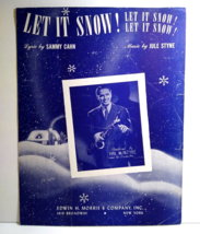 Let It Snow Sheet Music Hal McIntyre Jule Styne Sammy Cahn Christmas Hol... - $11.70