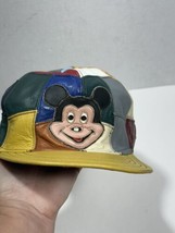 Vintage 90’s Kids Mickey Mouse Colorblock Walt Disney Hat Color Block Cap - £23.86 GBP