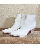 Lulus x Matisse Spirit White And Blonde Pointed Toe Ankle Booties Size 7.5 - £23.66 GBP