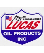 2 LUCAS HI-PERFORMANCE OIL STICKER HOT ROD DECAL NASCAR NHRA IHRA - £7.81 GBP