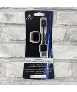 Onn Platinum Black Multi Device Sync And Charge Cable Sz 4 Inch For iPho... - $8.62 CAD
