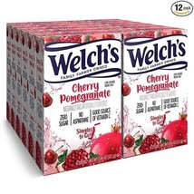 Welch&#39;s Singles Water Drink Mix Powder Sticks, Cherry Promegranate, 0.46oz 12pk - £38.71 GBP