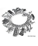 Hitchhikers Guide to the Galaxy Charm Bracelet 42 Panic Handmade OrrWhatDesign - £43.80 GBP - £68.49 GBP