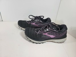 Brooks Ghost 12 Black/Purple 1203051B081 Women&#39;s Running Shoes Size 7 - $609.07 MXN