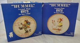 Two Original M.J. Hummel Annual Plate 1974 In Bas Relief Western Germany - £3.87 GBP