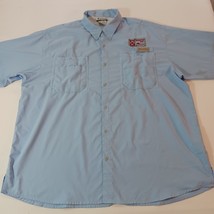 Columbia FM7055 BOAT INC Men's Blue Vented Button-Down Employee Shirt Size 2XL image 12