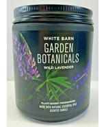 Bath Body White Barn Garden Botanicals Wild Lavender Single Wick Candle ... - $666.89 MXN