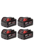 M18 18-Volt Lithium-Ion XC Extended Capacity Battery Pack 3.0Ah (4-Pack) - £195.29 GBP