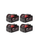 M18 18-Volt Lithium-Ion XC Extended Capacity Battery Pack 3.0Ah (4-Pack) - $247.49