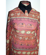 Rust Brown and Beige Elephant Tribal Print Lycra Stretch Fabric 1 Yard 2... - £28.32 GBP