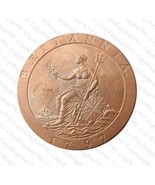 1797 Britain Twopence Cartwheel Penny Rare Key Date COPY coin - $14.99