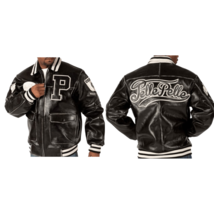Men&#39;s Pelle Pelle Classic Soda Club Black Plush Stylish Leather Jacket - $169.99