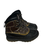 Boys Ozark Trail Lace Up Duck Boots Rain Snow Mud Size 12 Brown Black Hi... - $20.29 CAD