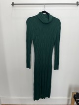 525 America turtleneck sweater dress in green - £54.07 GBP