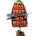 Midwest CBK NWT My Boat My Rules Dangle Christmas Ornament Brown Orange ... - $9.32