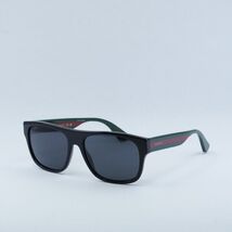 GUCCI GG0341S 001 Black And Green With Red Stripe/Grey 56-17-150 Sunglas... - €242,25 EUR