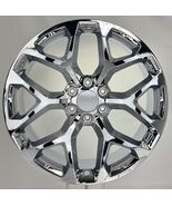 Chevy 22&quot; Chrome Snowflake Replica Wheels 2020 21 22 23 24 25 Silverado ... - $25,206.92 MXN