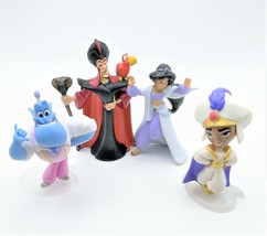 Disney Princess Figurine 4 Set Aladdin-Jasmine Aladdin Genie &amp; Jafar - £7.17 GBP