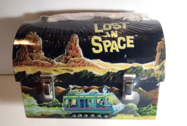 Lost in Space 1998 Metal Dome Lunchbox Sci-Fi  G Whiz! Retro Look Aliens... - £89.52 GBP