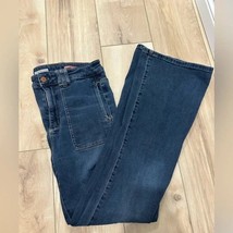 Pilcro The Icon Flare Jeans Women’s Size 28 Blue High Rise 31.5&quot; Inseam EUC - $28.00