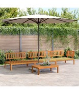  Pallet Sofa Set Natural Wood Solid acacia wood Large Modular - $11,085.83 MXN