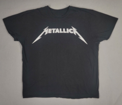 Metallica Shirt Women&#39;s XL Black T-Shirt Metal Band Tee Graphic Short Sl... - £10.04 GBP