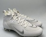 Nike Alpha Huarache 8 Elite LAX White Cleats CW4826-100 Men&#39;s Size 10.5 ... - $89.95