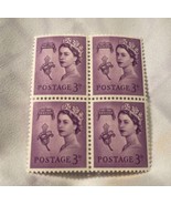 Queen Elizabeth II Her Majesty&#39;s Postage Stamp 3d Vintage - £8.28 GBP