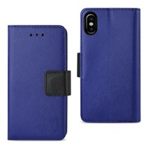 [Pack Of 2] Reiko I Phone X/iPhone Xs 3-IN-1 Wallet Case In Navy - £19.97 GBP