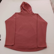 Columbia Mens Medium Dark Coral Hoodie Graphic Pullover Long Sleeve Cotton Blend image 2