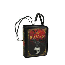 The Raven Vinyl Book Backpack Purse Adjustable Strap Crossbody Bag - £46.66 GBP