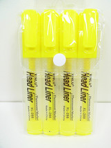 Highlighters Yellow Highlighting Markers Fluorescent Chisel Tip Pen Mark... - £5.41 GBP