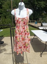 Ann Taylor Loft Pink Floral Print Tank Dress S - $14.99