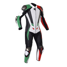 Men&#39;s Motorbike Motorcycle Cowhide Leather Racing Ce Rated Suit - £223.58 GBP