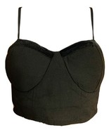Bustier Tank Top Black Woman&#39;s Size XL Cami B.O.G Collective Form Fitting - $388.36 MXN