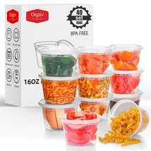 Deli Containers With Lids 16Oz 40 Set - £32.75 GBP