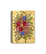 Pressed Blooms, A Symphony of Colors, Spiral Notebook, Floral Whispers  - $14.70