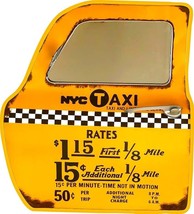 NYC Yellow Taxi Door Laser Cut Metal Advertising Sign - $69.25