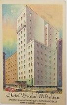 Hotel Drake-Witlshire Stockton St. Union Square San Francisco vintage Postcard - £2.34 GBP