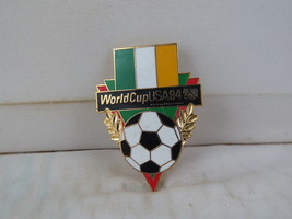 Team Ireland Soccer Pin - 1994 World Cup by Peter David - Flag and Ball - $15.00